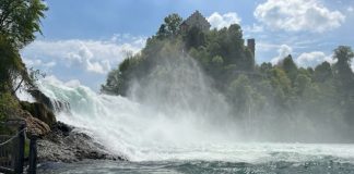 Rheinfall bezoeken, de grootste waterval van Europa Rheinfall dichtbij