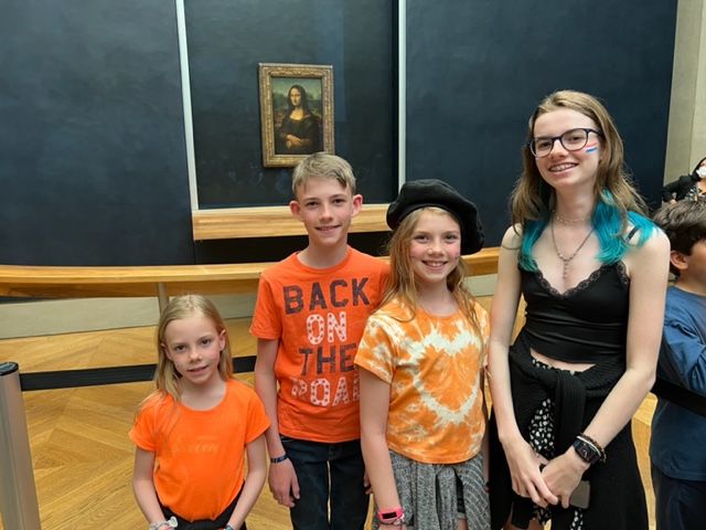 kids mona lisa parijs