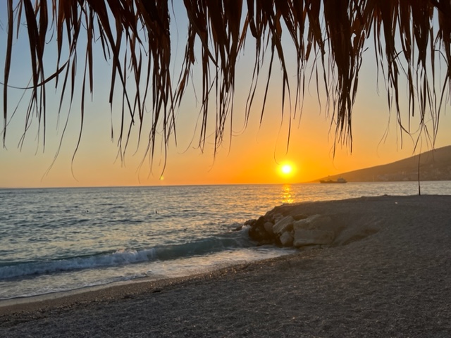 sarande zonsondergang