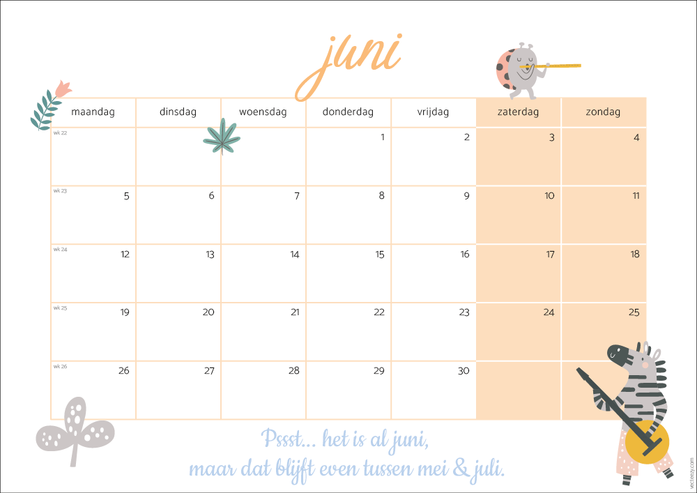 klauw wenselijk negeren Free printable kalender 2023 - Hip & Hot - blogazine