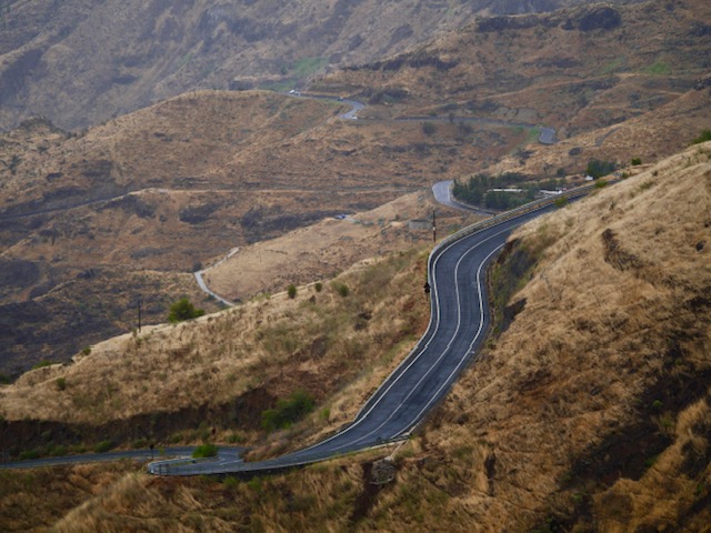 wegen in de bergen gran canaria