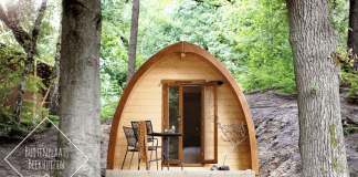 De leukste boshuisjes voor een weekend weg in de herfst Buitenplaats Beekhuizen in velp