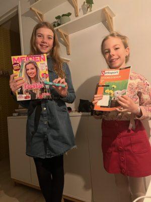 tijdschriften in de schoen