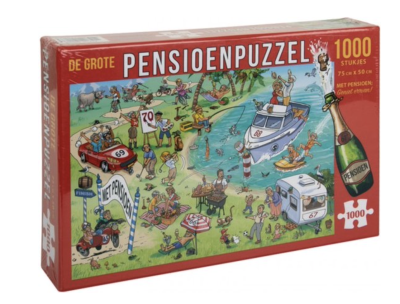 Leuk cadeau voor iemand die met pensioen gaat de grote pensioenpuzzel