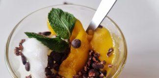 Zomers toetje met citrus en chocola Zomers toetje met citrus en chocola