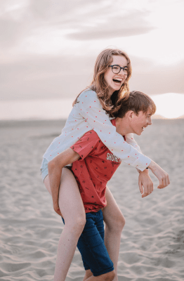 Fotoshoot op het strand met Sterre en Yuren