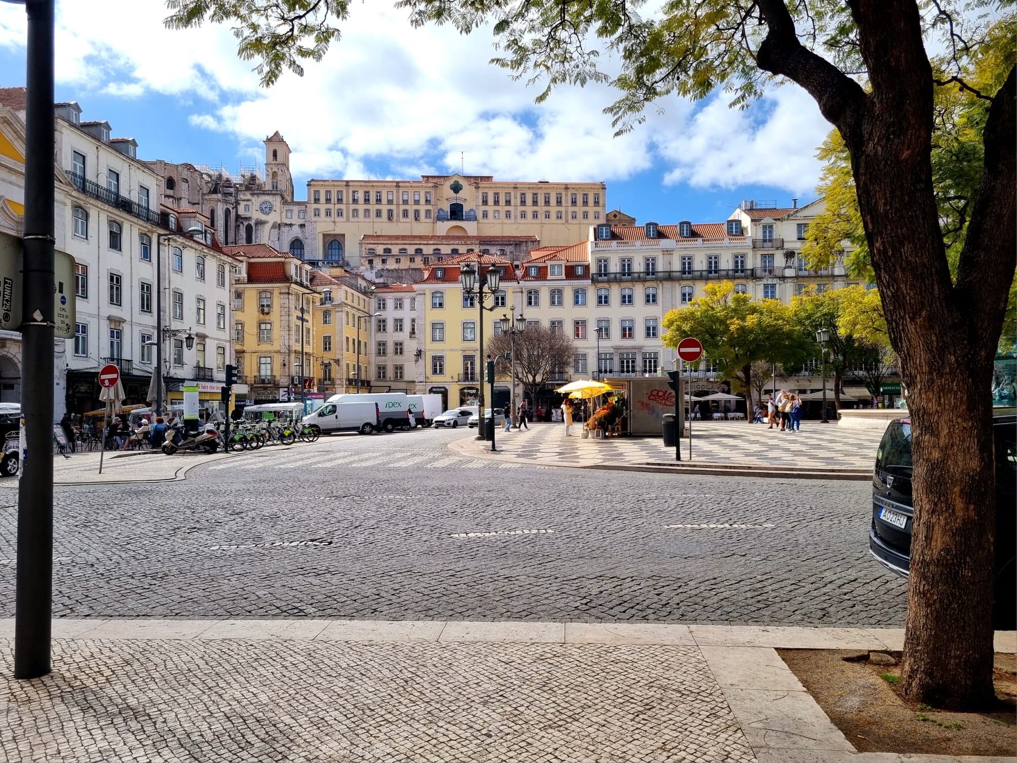 Lissabon gekleurde huizen