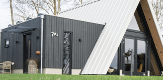 Oriënteren op een houten schuur houten schuur